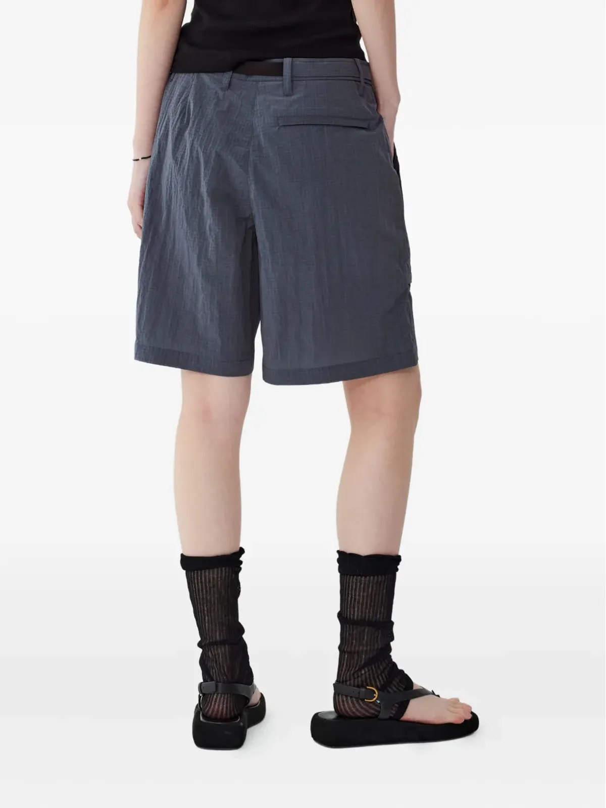 TOMBOY グリッド柄カーゴショーツ - 画像3