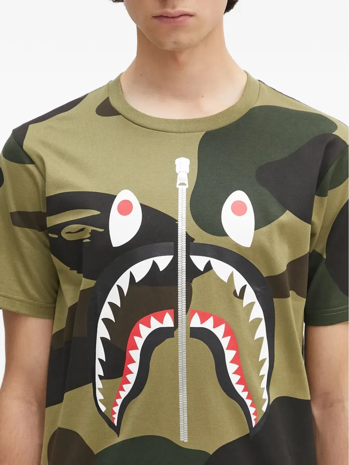 A BATHING APE® 1st カモシャーク Tシャツ - 画像5