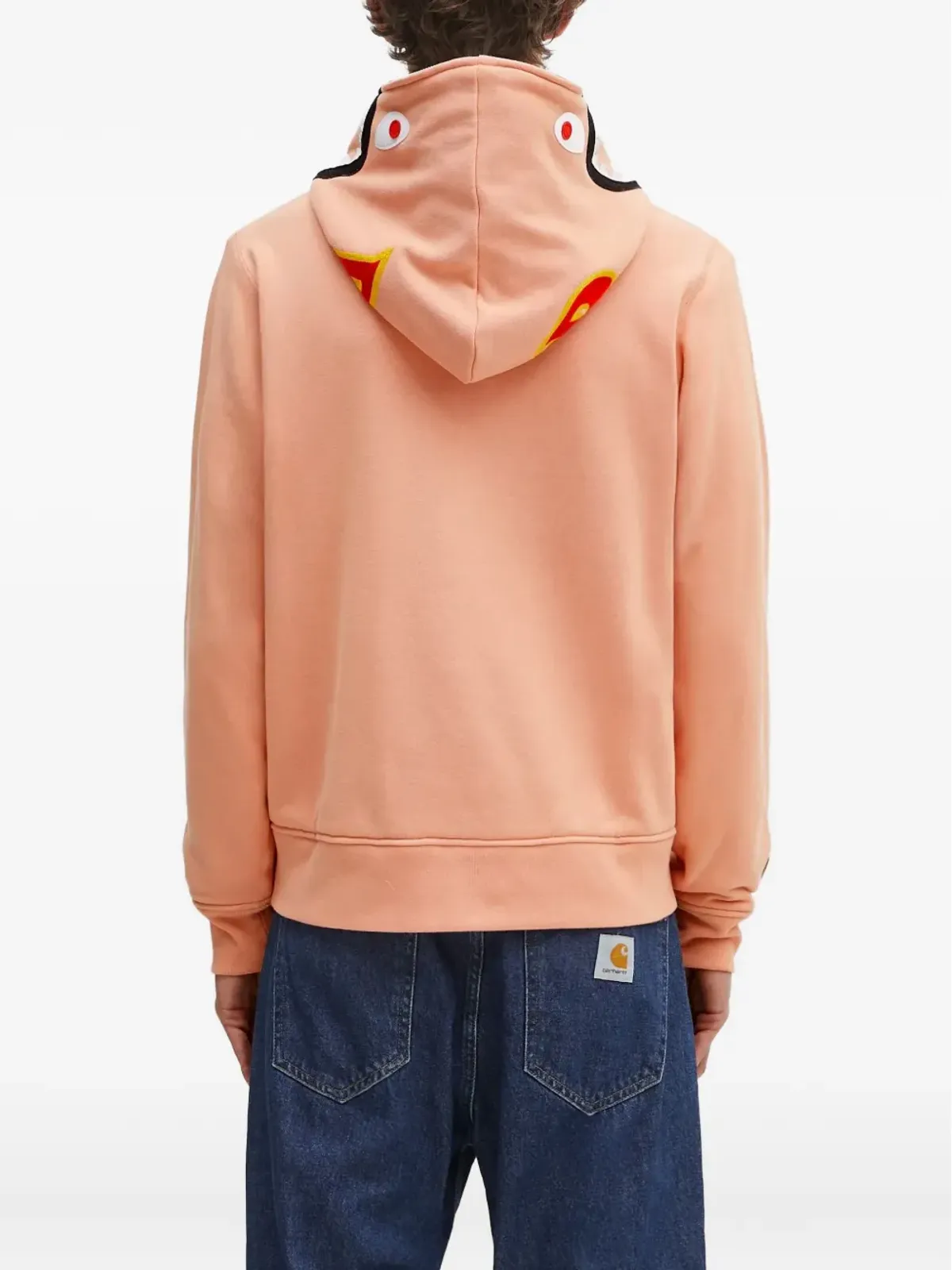 A BATHING APE® シャークモチーフ ジップアップフーディー - ピンク - 画像3
