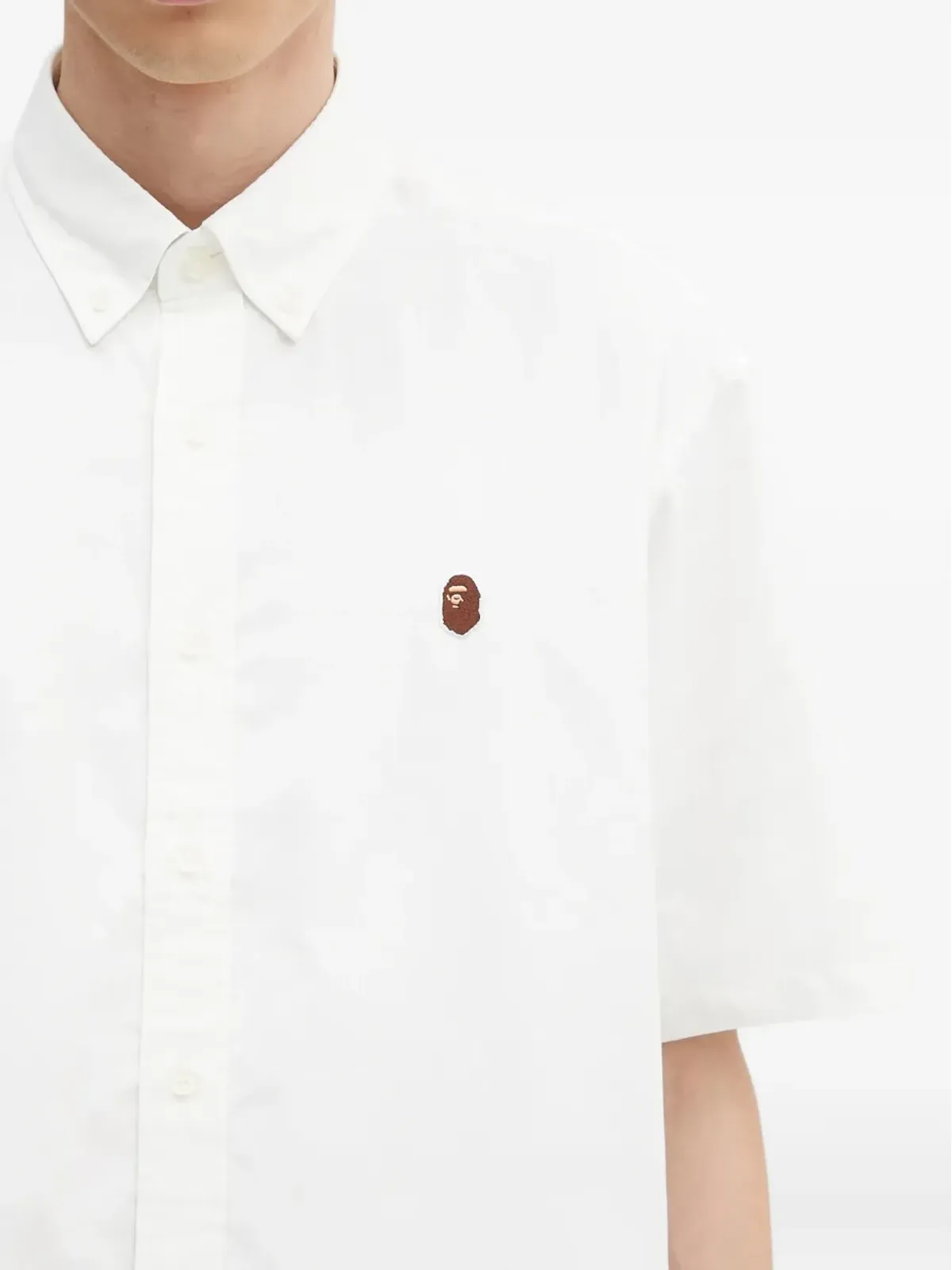 A BATHING APE® ワンポイント刺繍入り半袖シャツ - 画像5