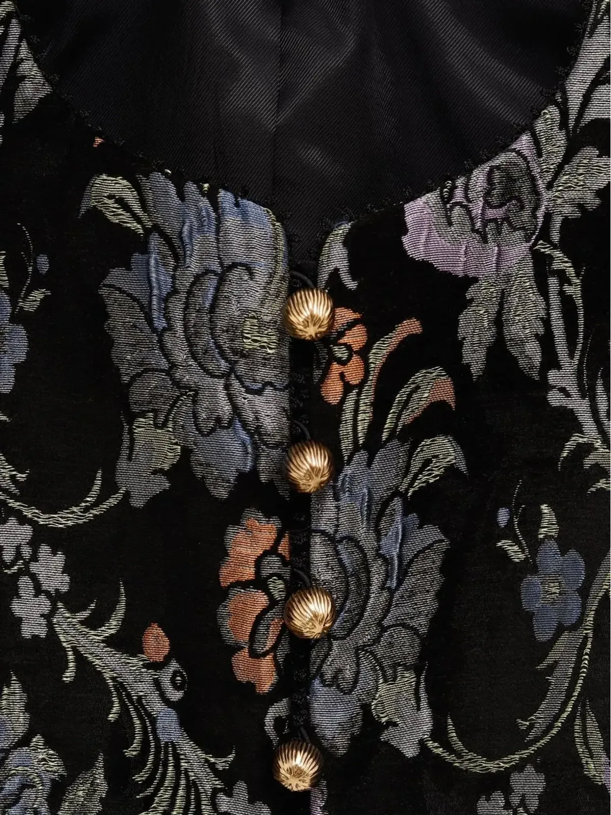 Chloé 花柄刺繍クロップドジャケット - ブラック - 画像3