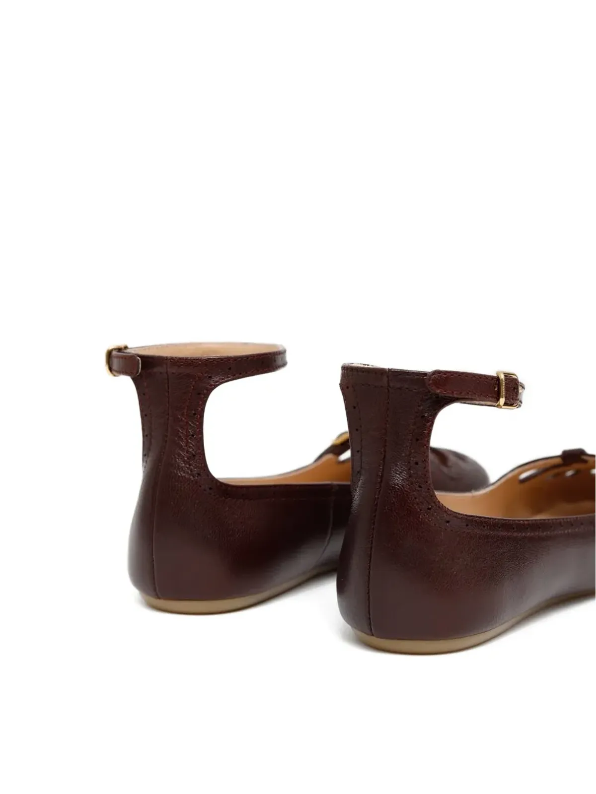 Chloé アンクルストラップ パーフォレーテッド バレエフラット - 画像3
