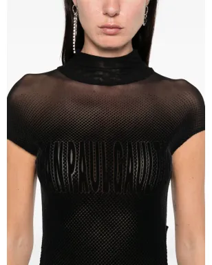 Jean Paul Gaultier メッシュパネル付きマキシドレス - サムネイル5