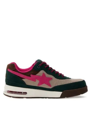 A BATHING APE® スター・パッチ スエード スニーカー ピンク - サムネイル1