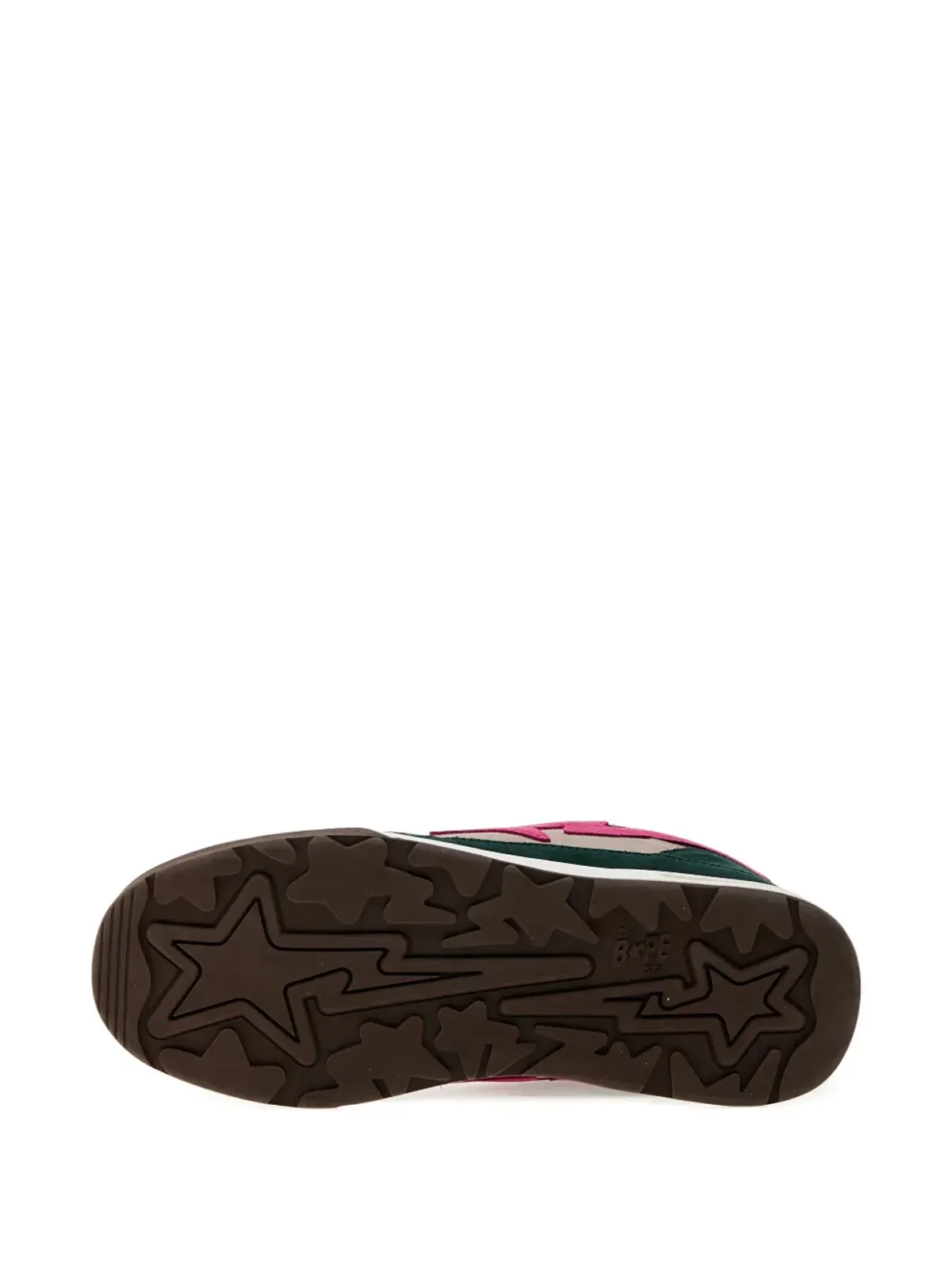 A BATHING APE® スター・パッチ スエード スニーカー ピンク - 画像5