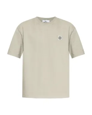 Stone Island ロゴパッチコットンTシャツ - サムネイル1