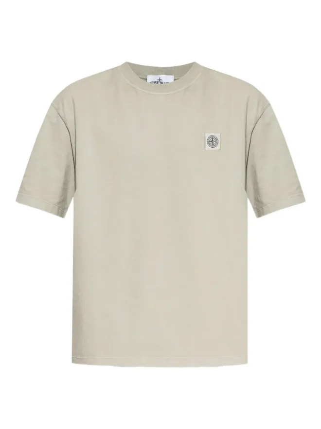 Stone Island Stone Island ロゴパッチコットンTシャツの商品画像