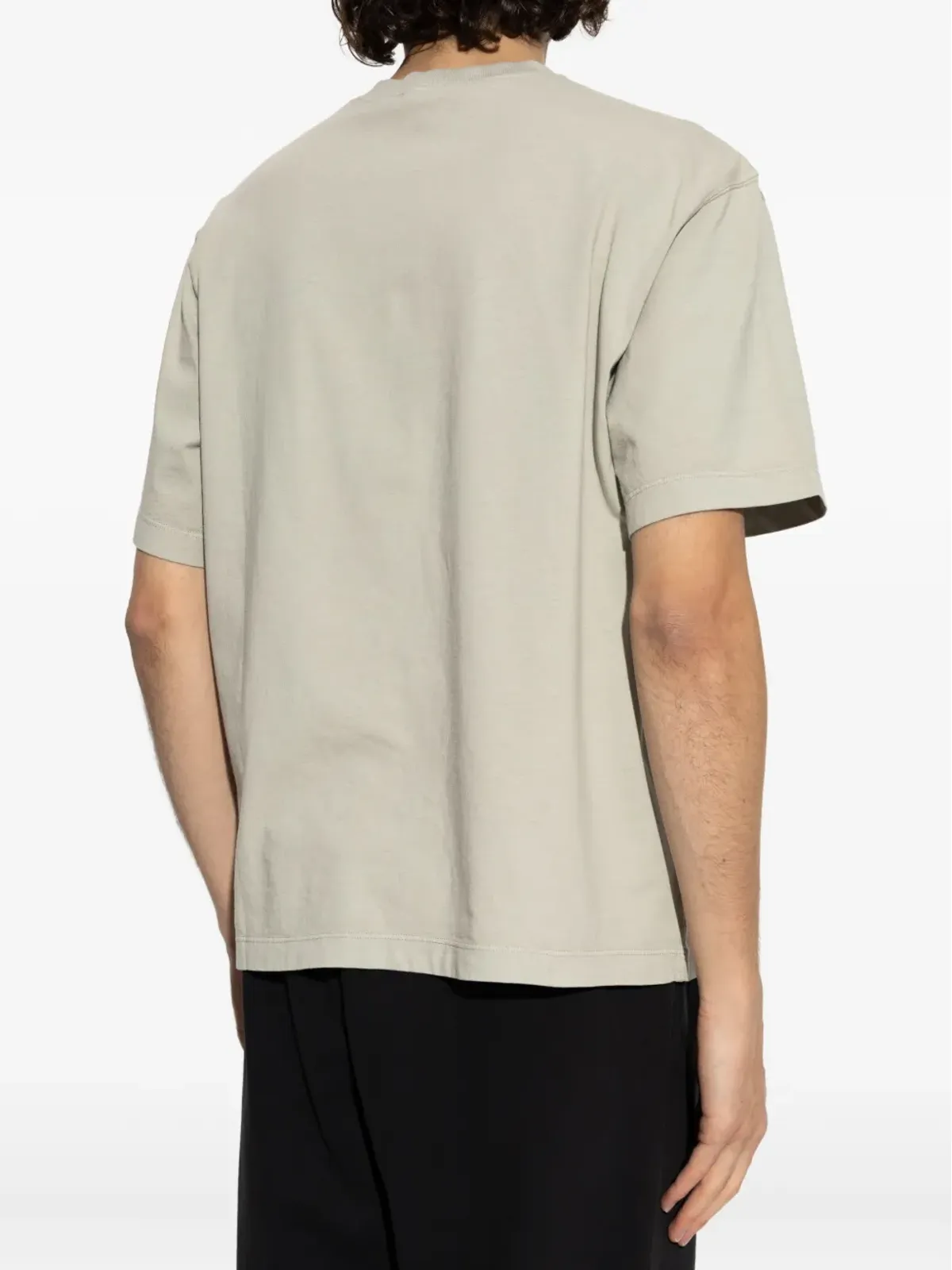 Stone Island ロゴパッチコットンTシャツ - 画像4