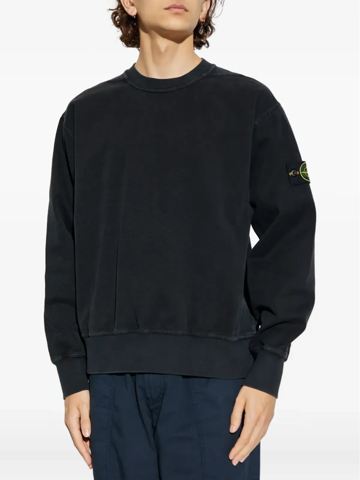 Stone Island コンパスバッジ クルーネック スウェットシャツ - 画像3