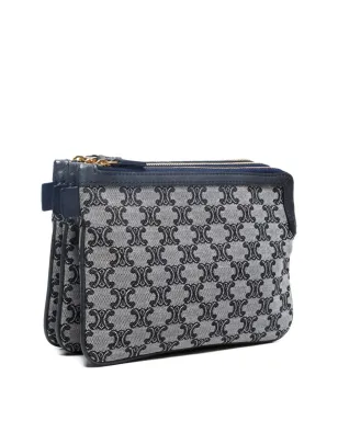Celine Pre-Owned 1980-1990年モノグラムポーチ - Blue - サムネイル3