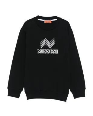 Missoni Kids チェヴロンロゴスウェットシャツ ブラック - サムネイル1