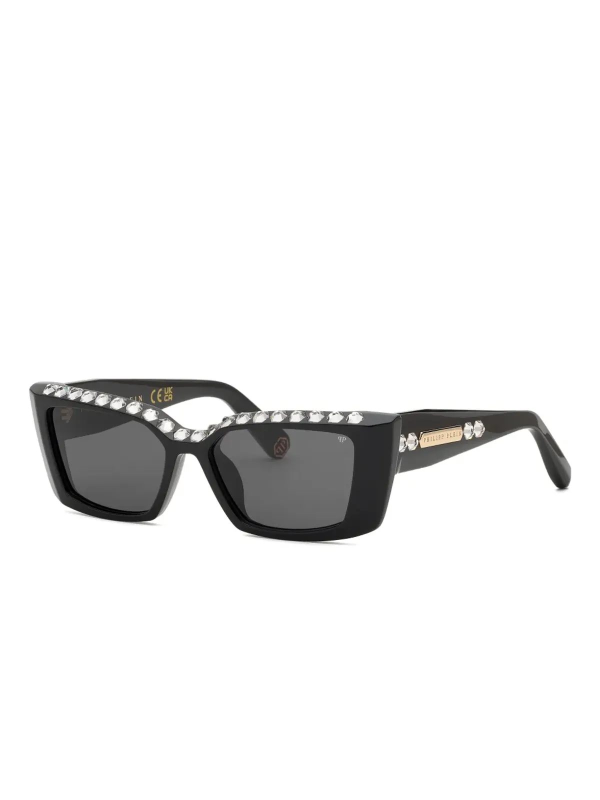 Philipp Plein Eyewear クリスタルスクエア サングラス - 画像2