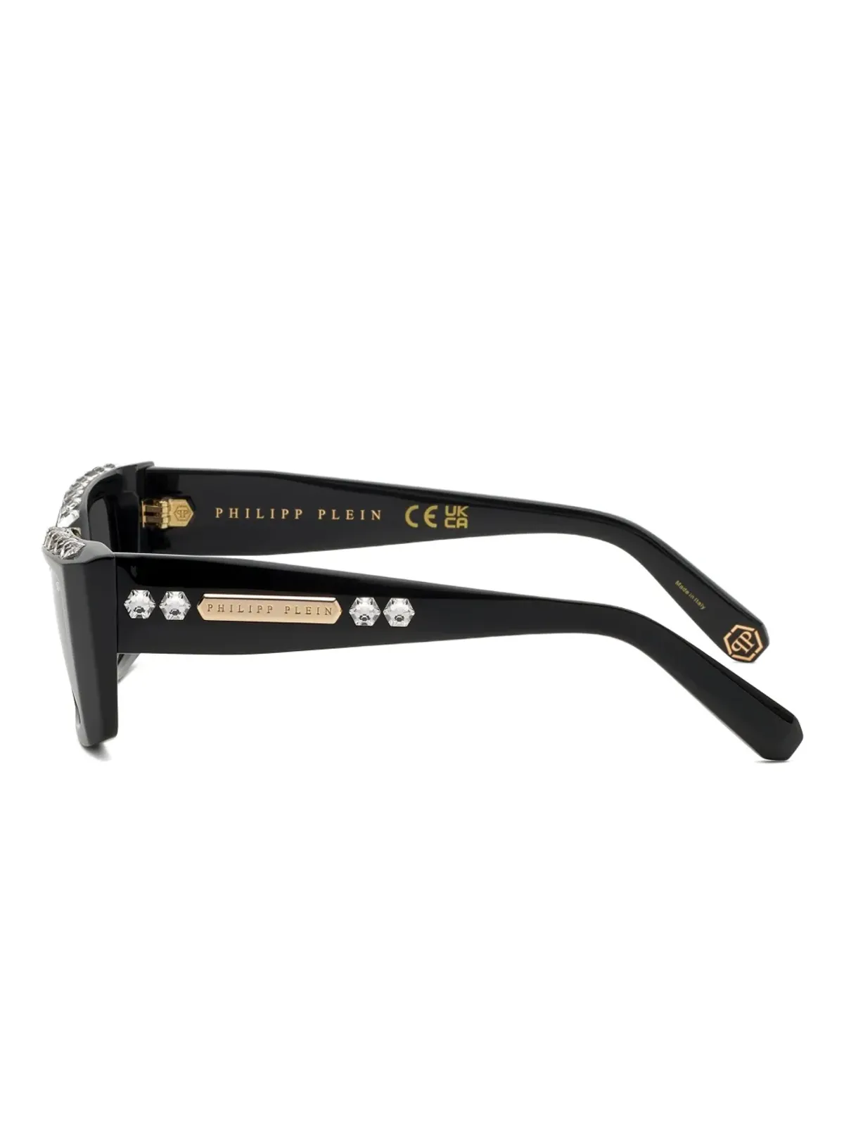 Philipp Plein Eyewear クリスタルスクエア サングラス - 画像3
