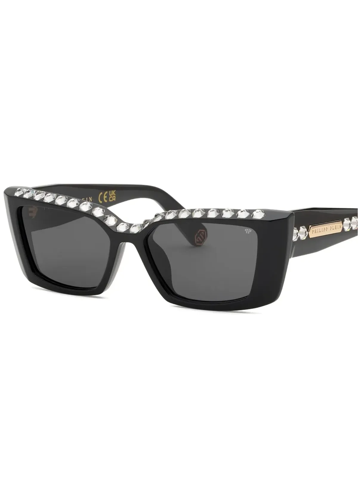 Philipp Plein Eyewear クリスタルスクエア サングラス - 画像4