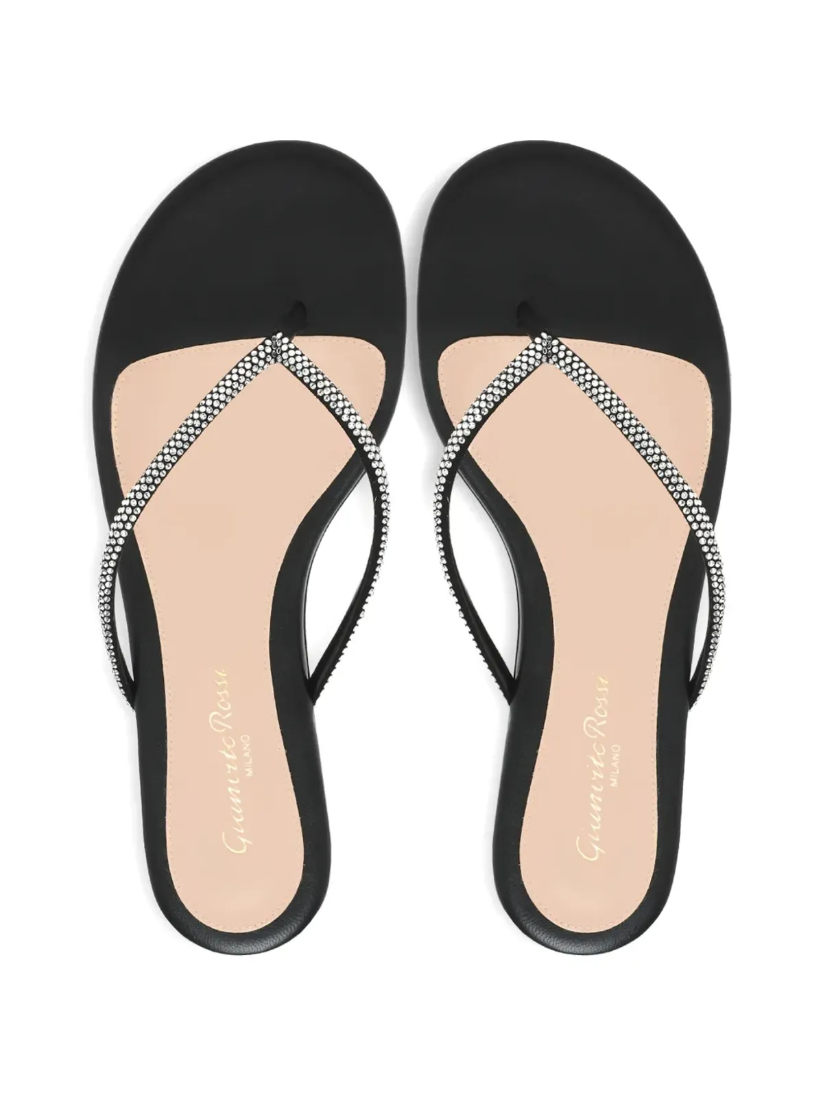 Gianvito Rossi エンベリッシュド・トングサンダル - ブラック - 画像3