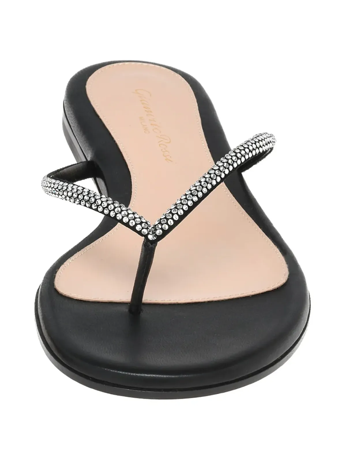 Gianvito Rossi エンベリッシュド・トングサンダル - ブラック - 画像4