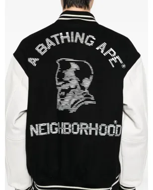 A BATHING APE ロゴ刺繍ボンバージャケット - サムネイル5