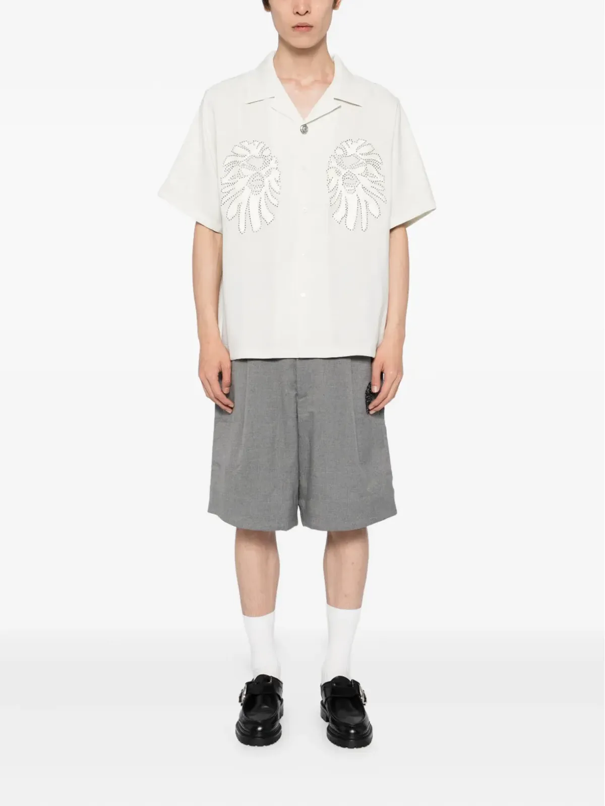 A BATHING APE® スタッド装飾シャツ - 画像2