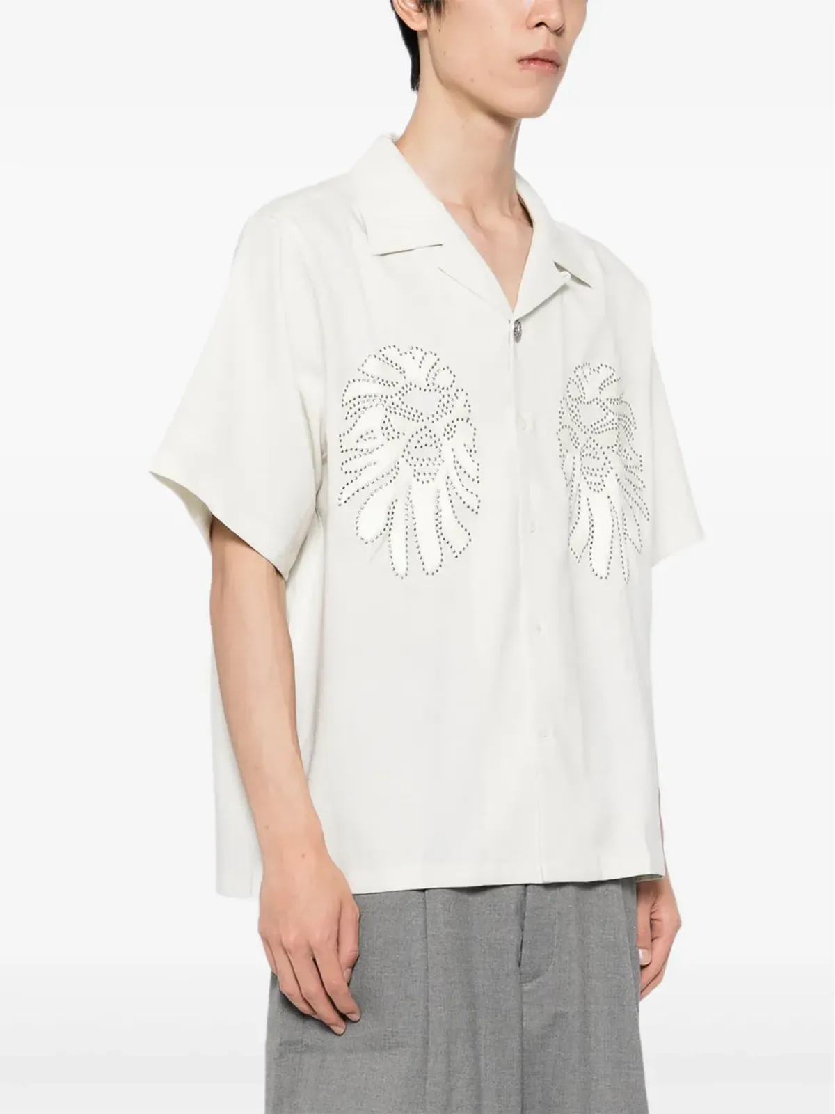 A BATHING APE® スタッド装飾シャツ - 画像3