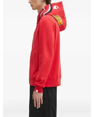 A BATHING APE® シャークパターン フード付きジップアップ スウェットシャツ - サムネイル3