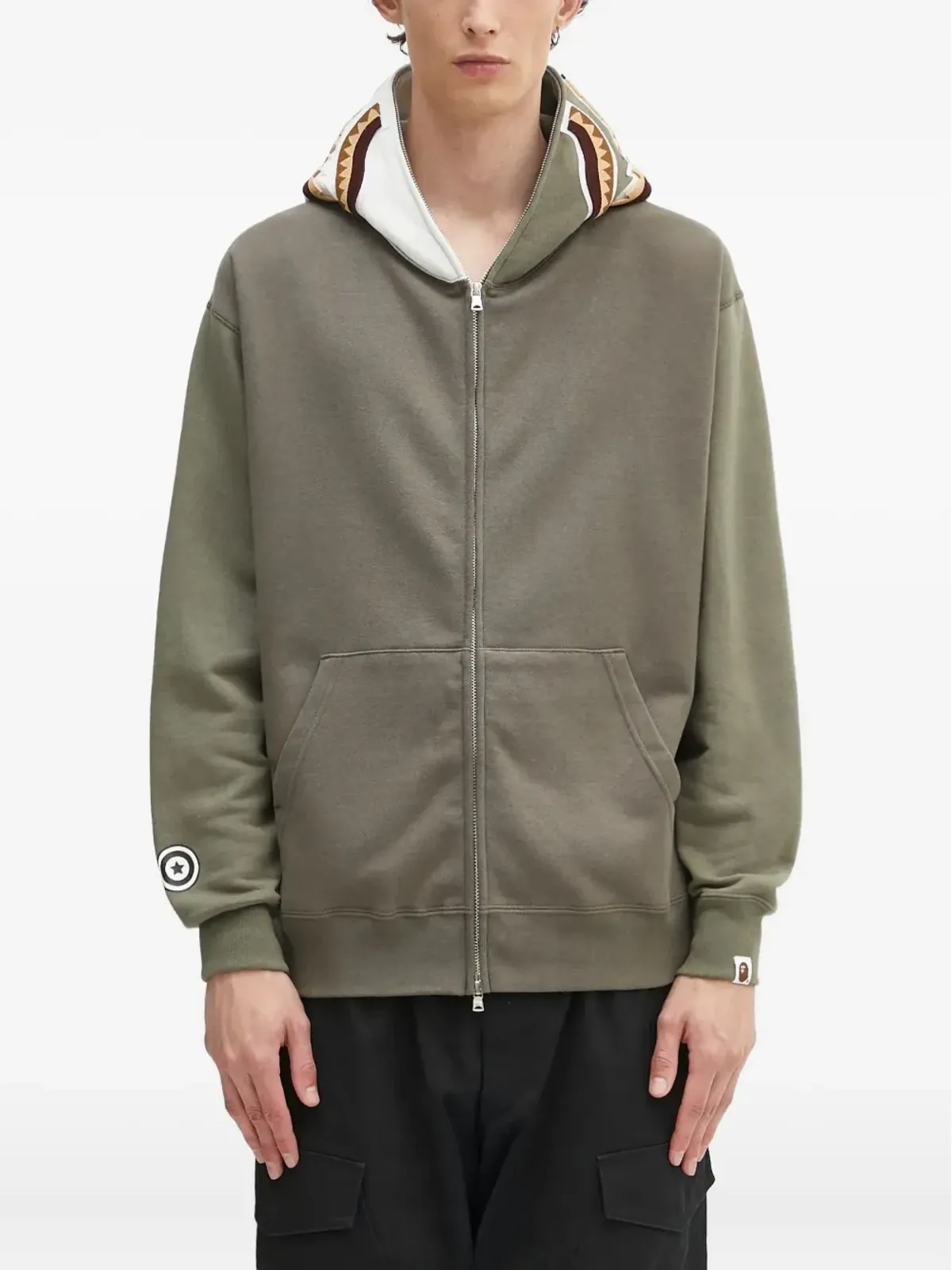 A BATHING APE® シャーク柄フーディ - 画像1