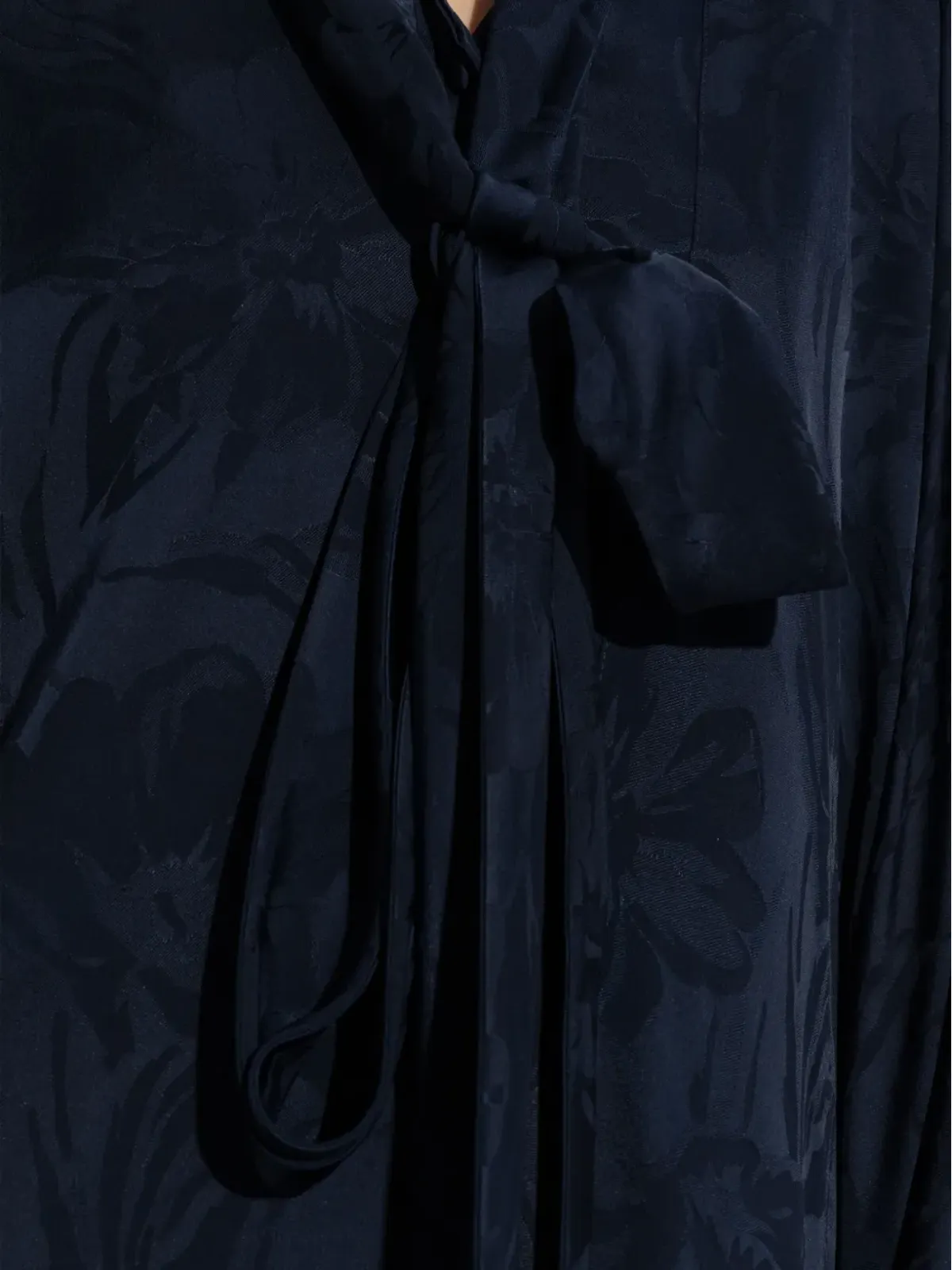 Balenciaga 花柄プリント アシンメトリック ドレス - ブルー - 画像4