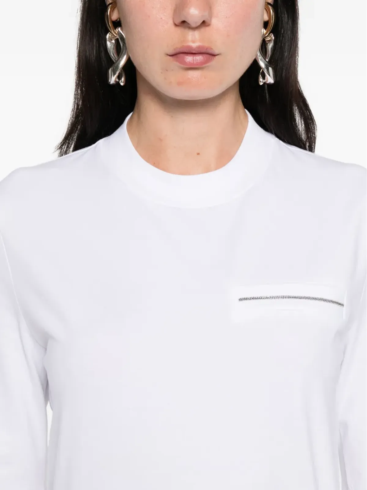 Peserico 半袖Tシャツ - White - 画像5