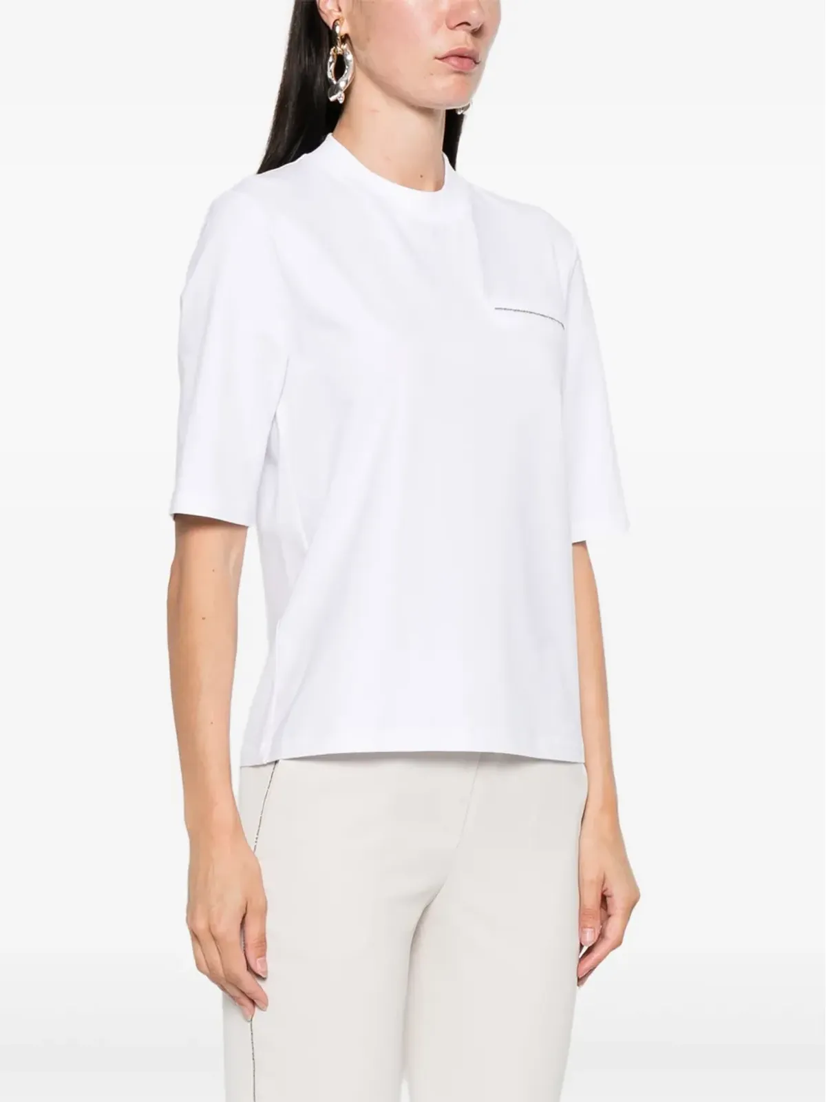 Peserico 半袖Tシャツ - White - 画像3