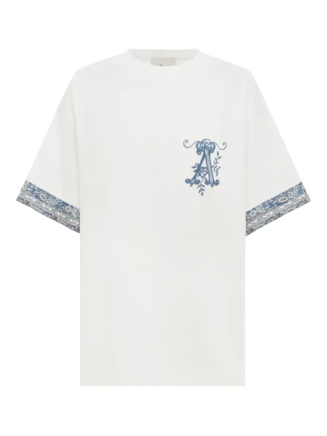 Alemais ALEMAIS 刺繍カフ Tシャツの商品画像