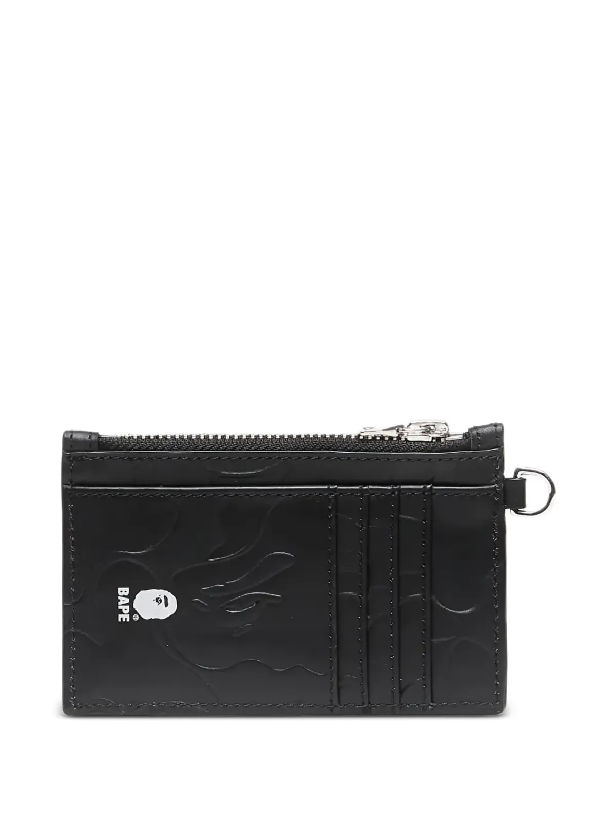 A BATHING APE® カモ柄ジップカードホルダー - ブラック - 画像2