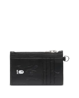 A BATHING APE® カモ柄ジップカードホルダー - ブラック - サムネイル2