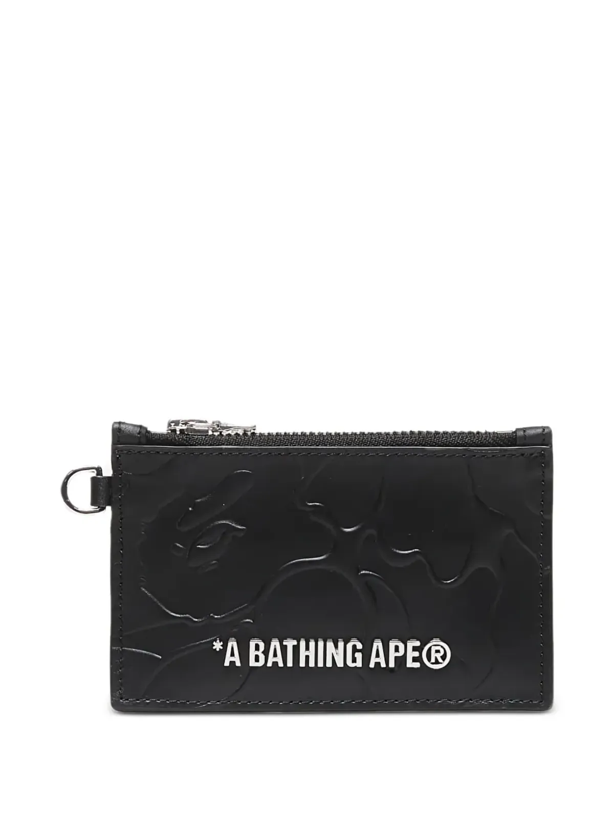 A BATHING APE® カモ柄ジップカードホルダー - ブラック - 画像3