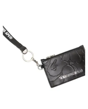 A BATHING APE® カモ柄ジップカードホルダー - ブラック - サムネイル4