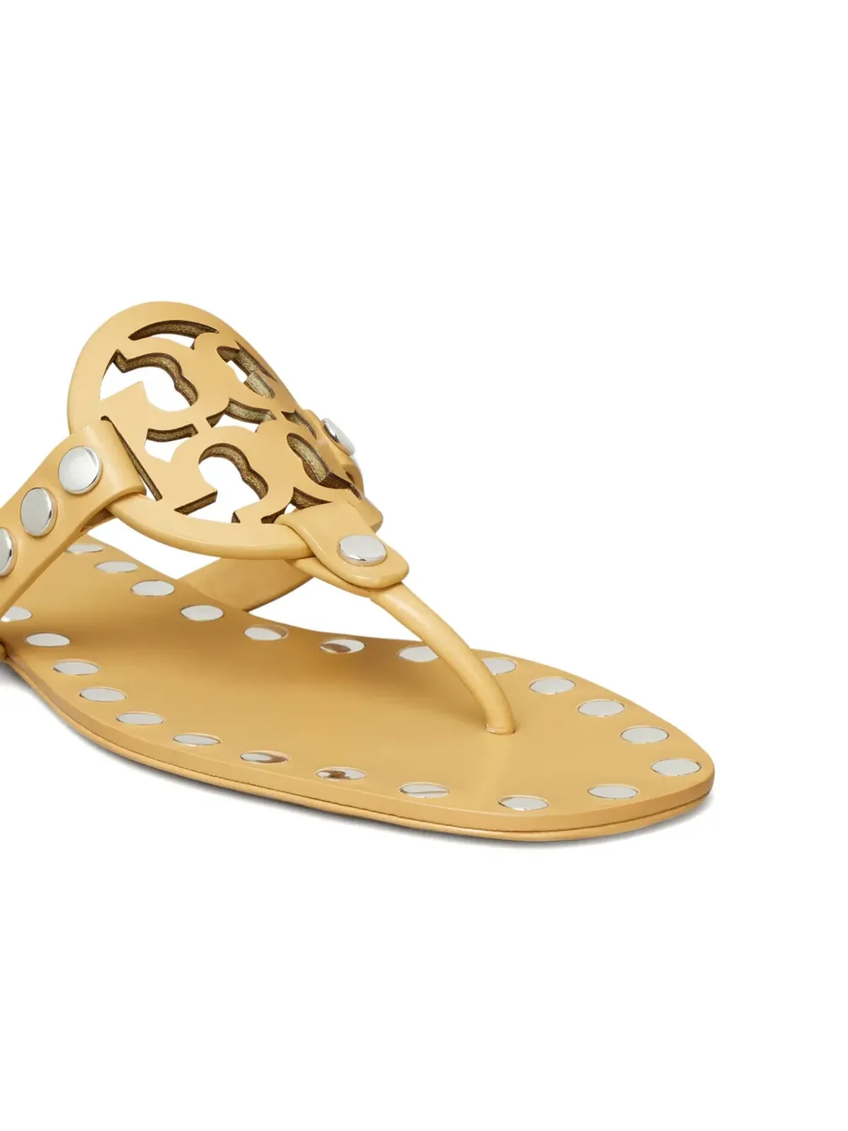 Tory Burch ミラー スタッズレザー フラットサンダル - 画像4