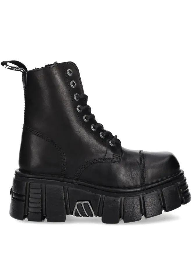 NEW ROCK NEW ROCK レースアップ チャンキーソール ブーツの商品画像