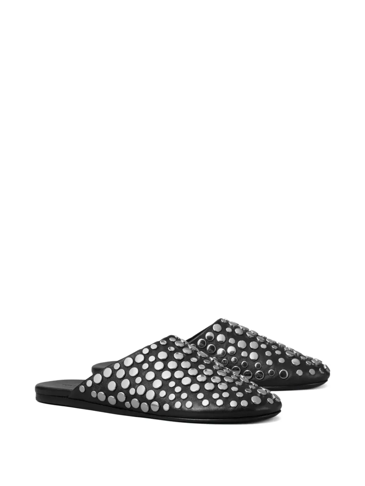 Tory Burch スタッズ付きレザーミュール - 画像2