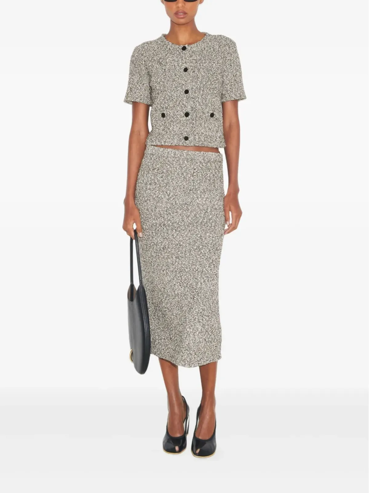 Tory Burch ツイードミディスカート - 画像2
