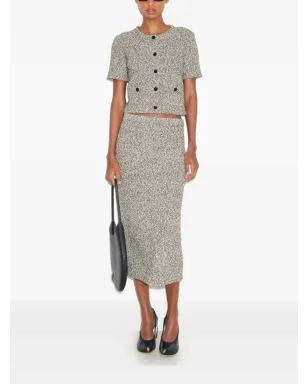 Tory Burch ツイードボタンカーディガン（ブラック） - サムネイル2