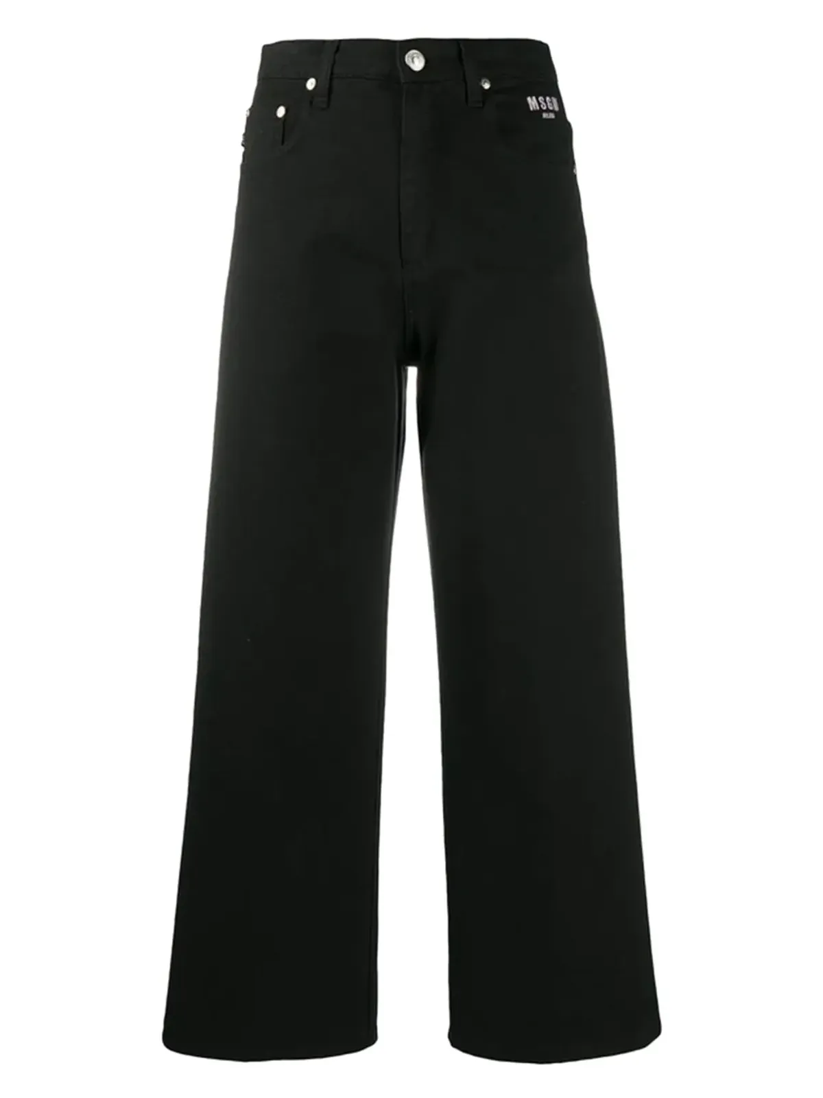 MSGM ロゴディテール ワイドレッグパンツ - 画像1