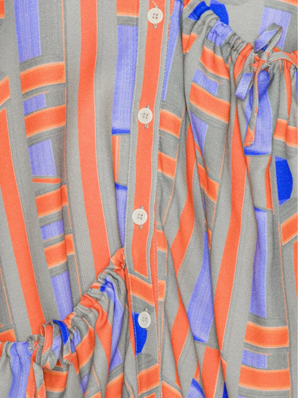Henrik Vibskov 幾何学模様のシャツ - 画像3