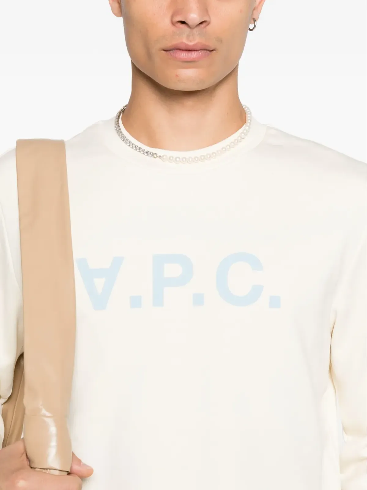 A.P.C. ロゴプリント クルーネックセーター - 画像5