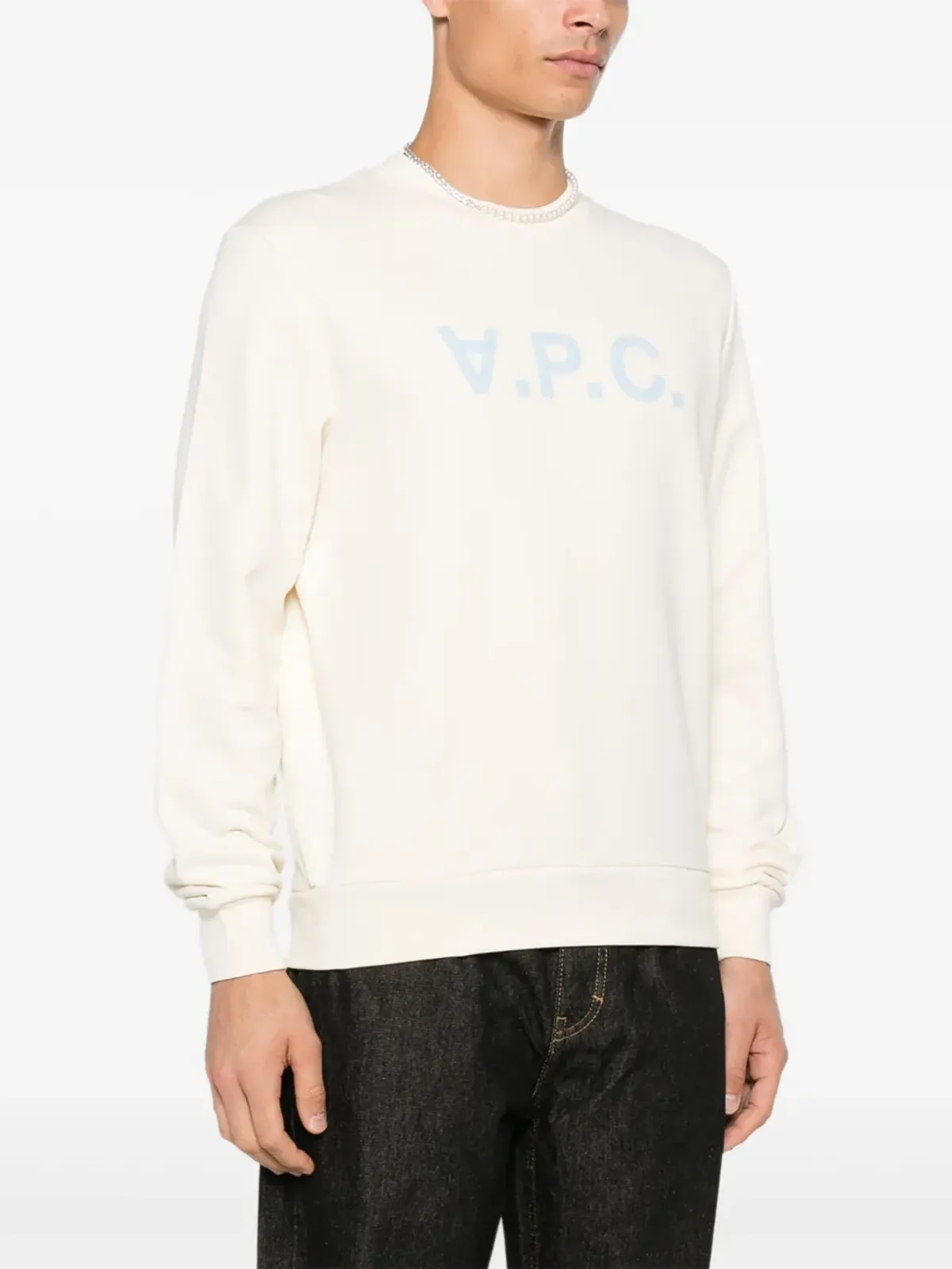 A.P.C. ロゴプリント クルーネックセーター - 画像3