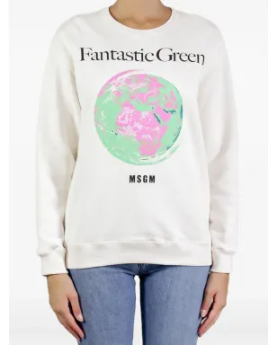 MSGM 地球儀プリントスウェット - サムネイル2