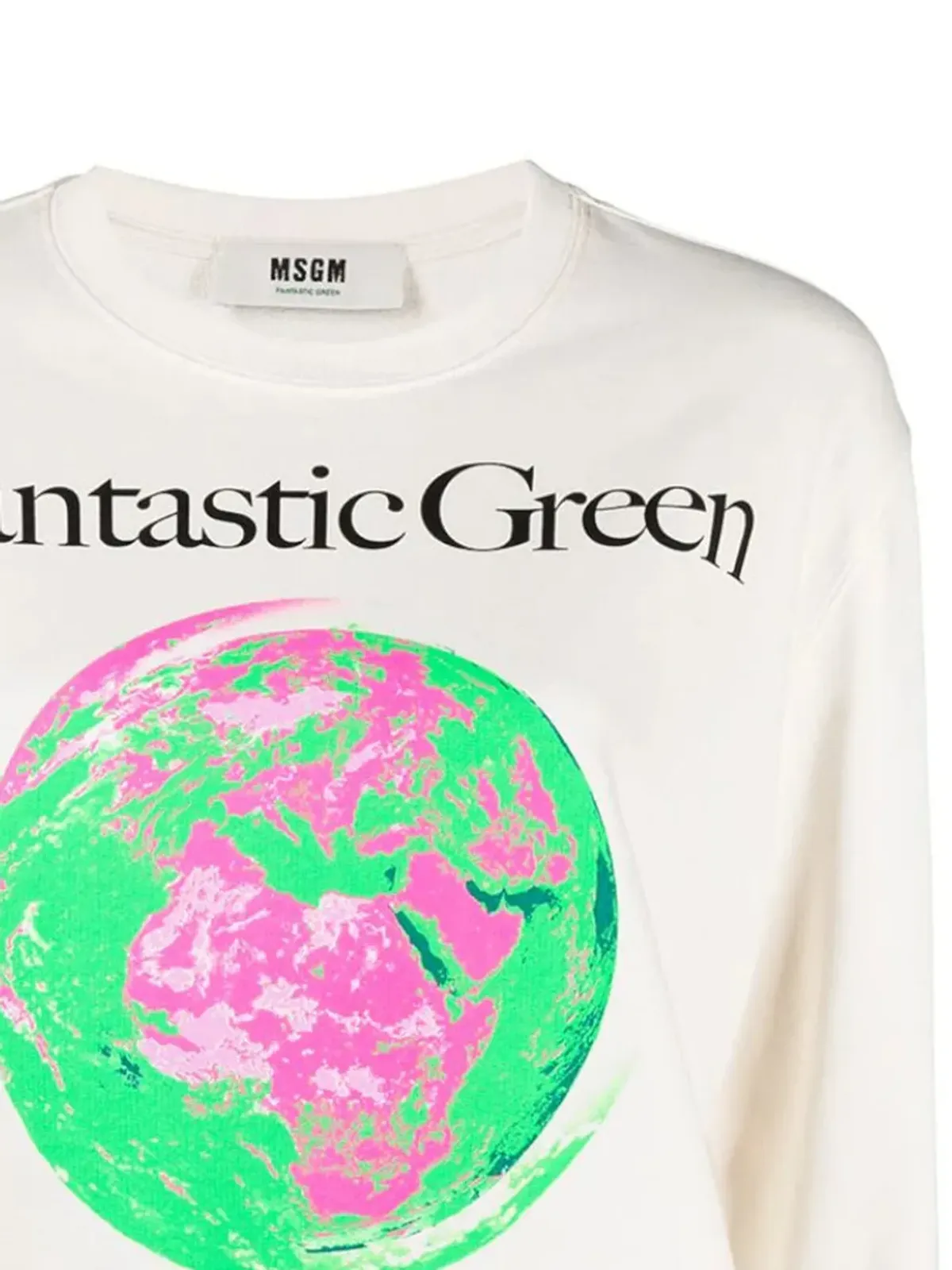 MSGM 地球儀プリントスウェット - 画像3