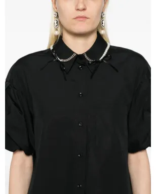 Simone Rocha コットンシャツ - ブラック - サムネイル5