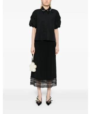 Simone Rocha コットンシャツ - ブラック - サムネイル2