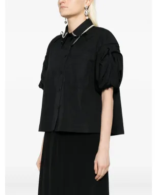 Simone Rocha コットンシャツ - ブラック - サムネイル3