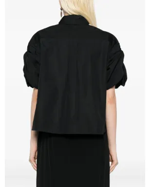 Simone Rocha コットンシャツ - ブラック - サムネイル4
