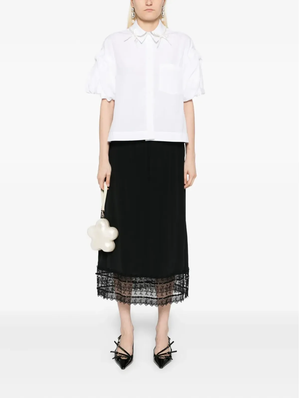 Simone Rocha パフスリーブシャツ - 画像2
