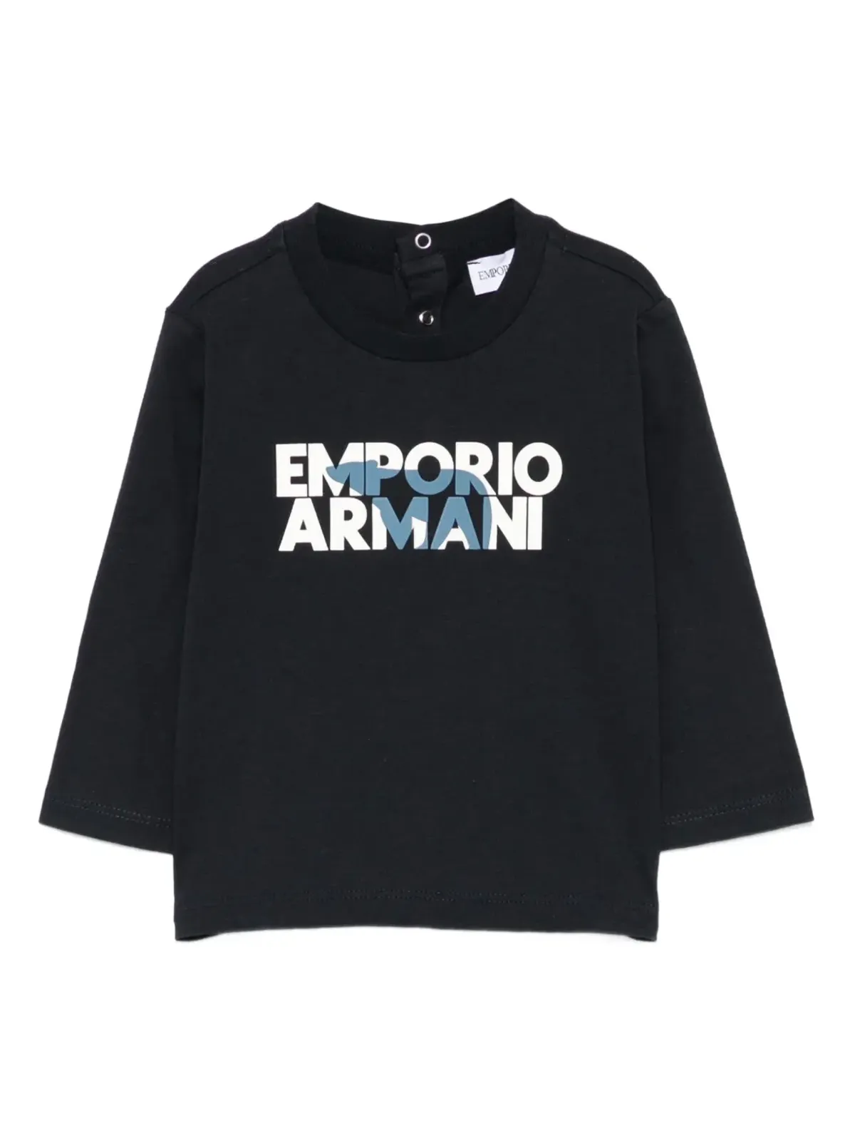 Emporio Armani Kids ロゴプリント長袖Tシャツ - 画像1